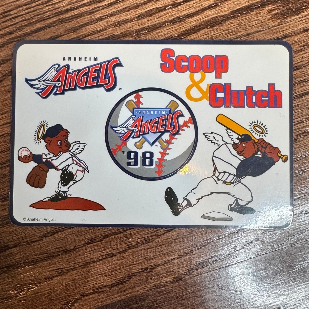 Anaheim Angels Scoop and Clutch 1998‎ Vintage Magnet